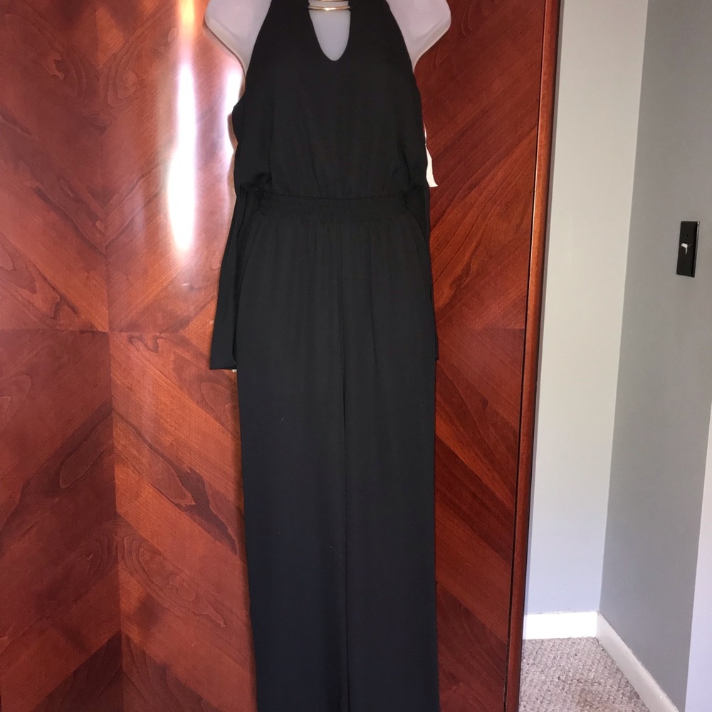 Black jumpsuit.